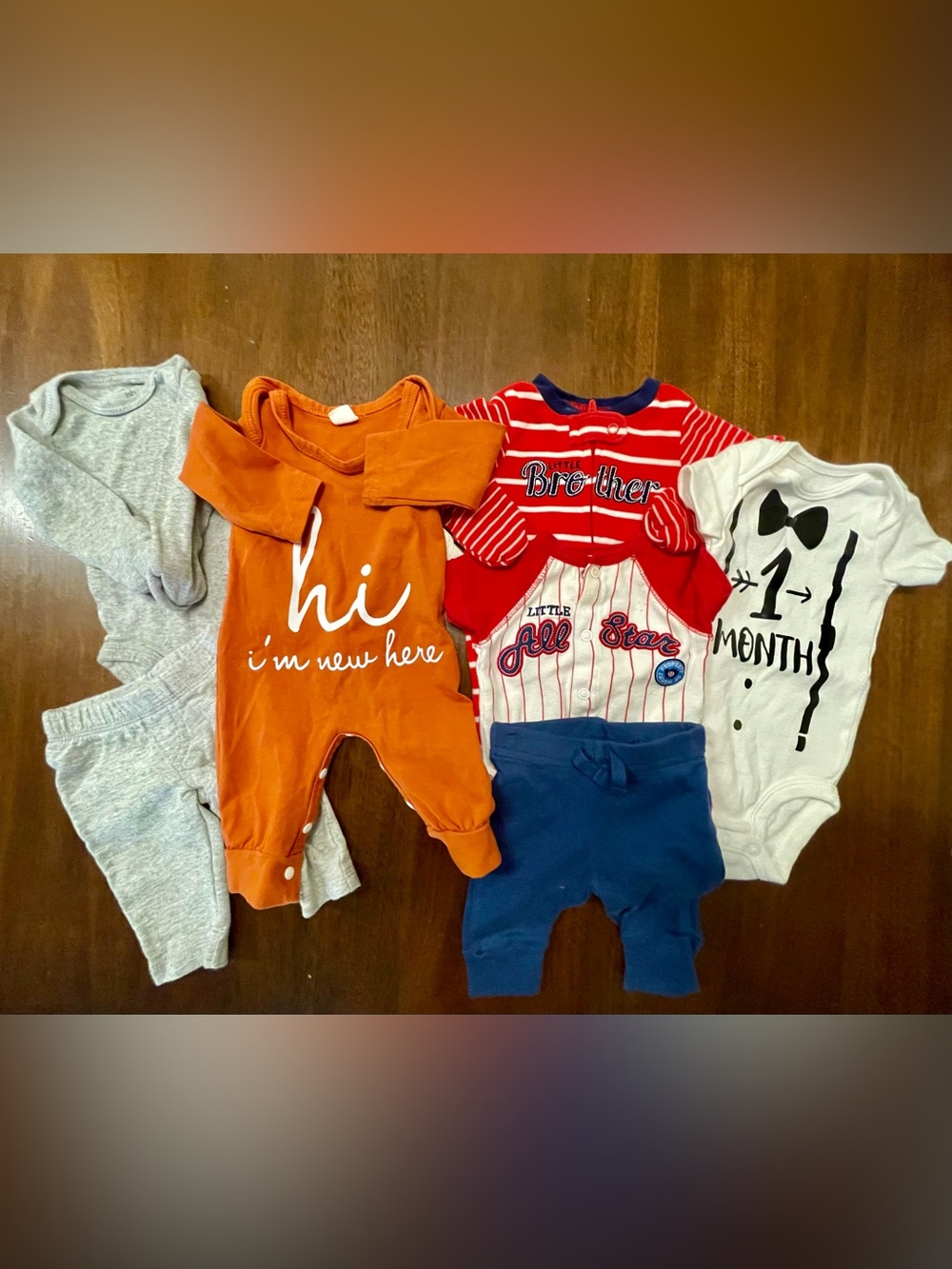 Infant Baby Boy / Gender Neutral Outfits Bundle